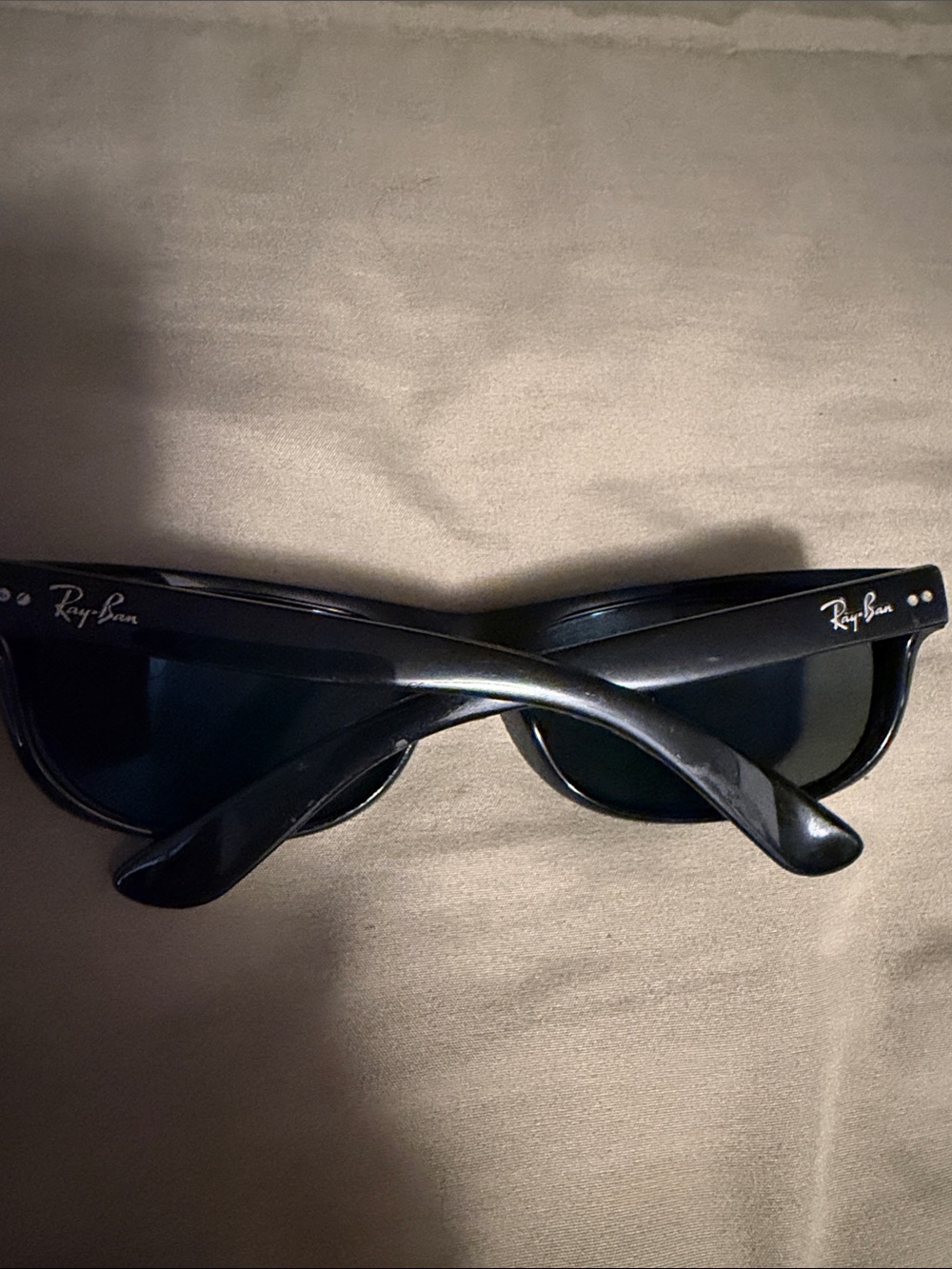 Ray-Ban Black Wraparound Sunglasses - Picture 3 of 4